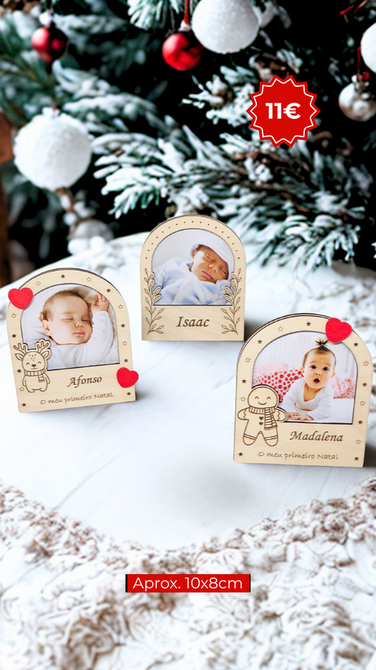 Porta-fotos “O meu primeiro Natal”
